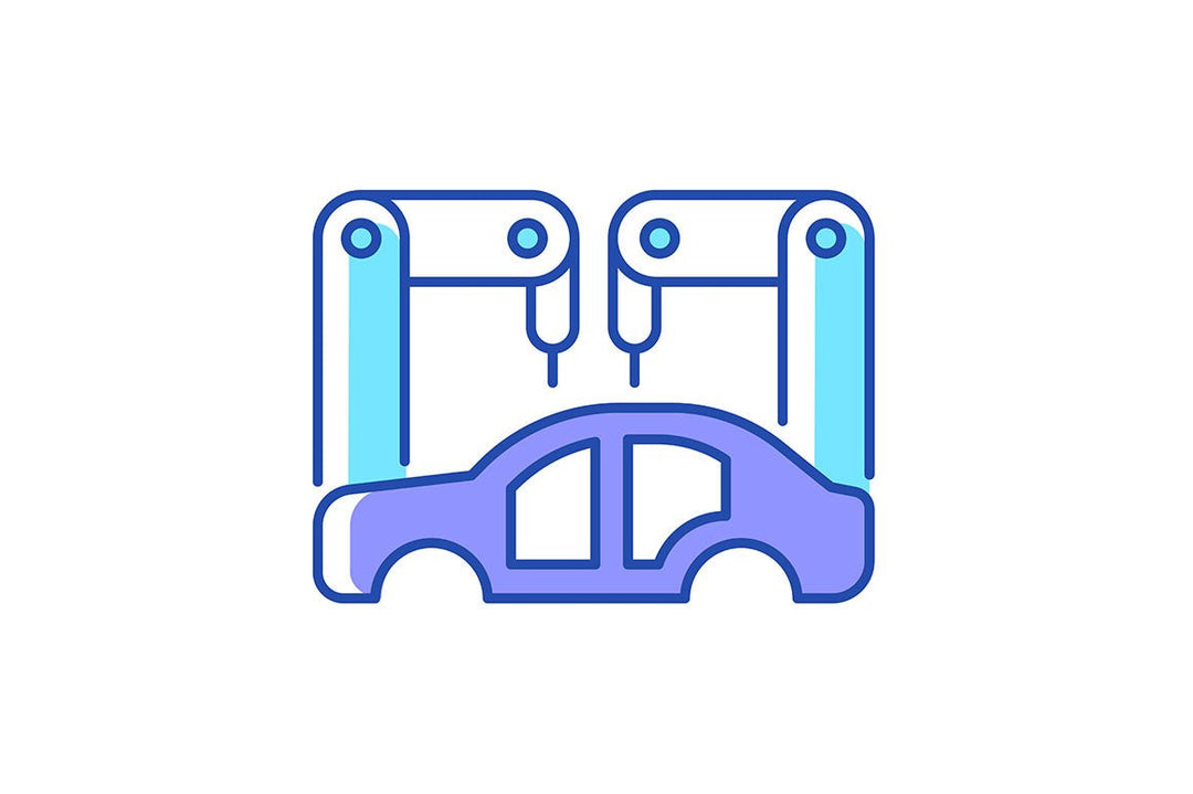 Automation RGB color icons set
