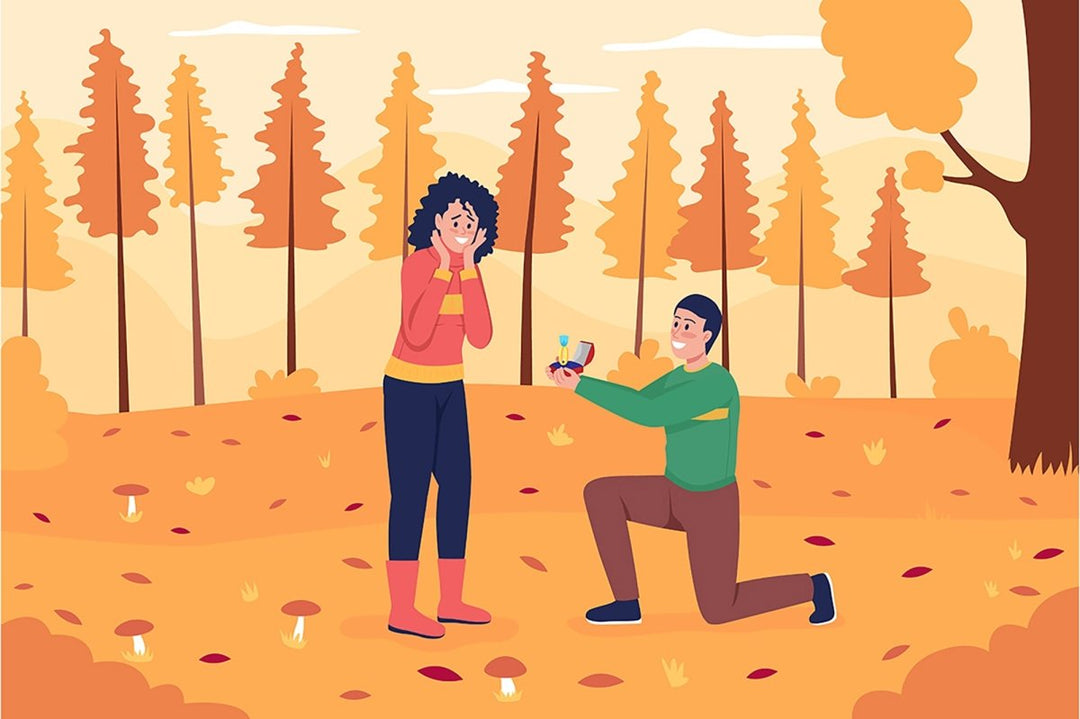 Autumn activities for couples character bundle