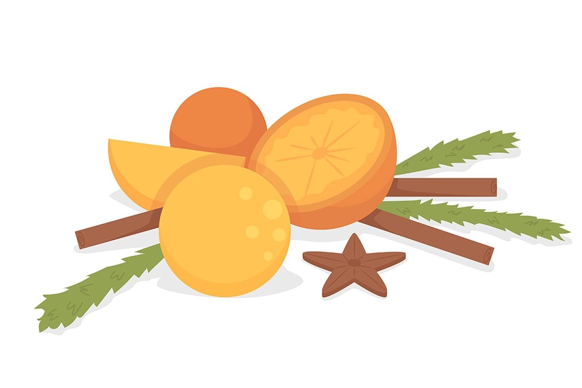 Autumnal harvest semi flat color vector objects