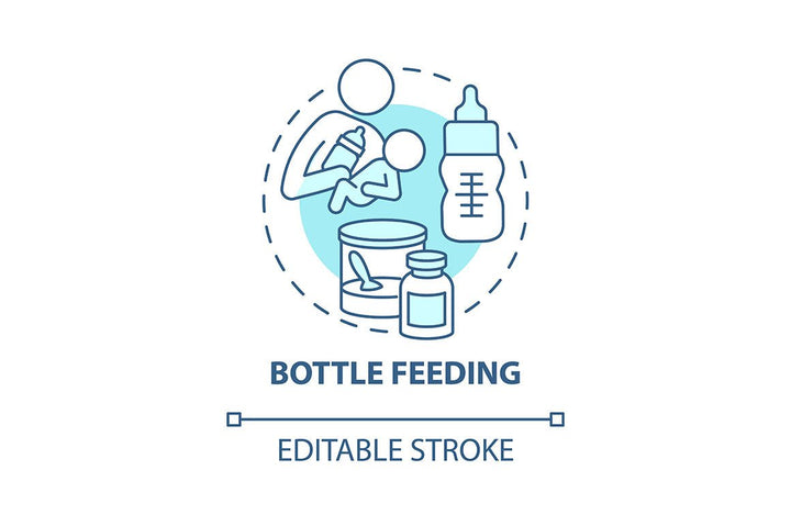 Baby health concept icons bundle