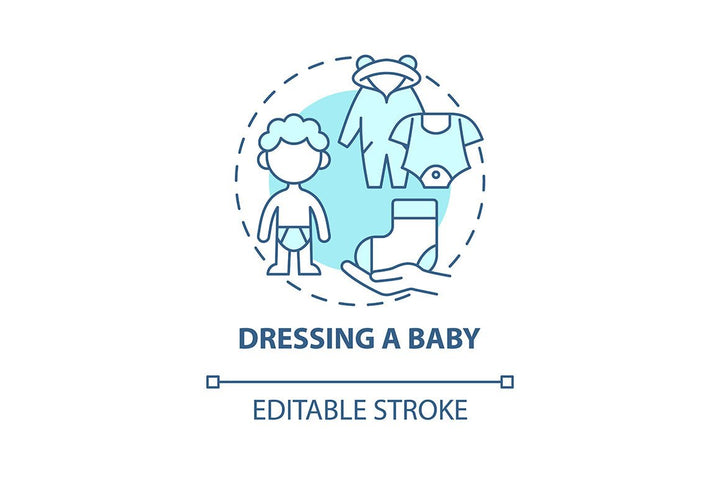 Baby health concept icons bundle