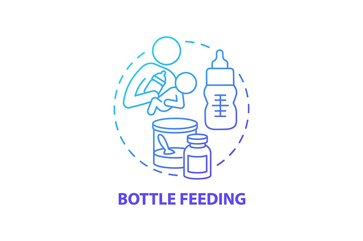 Baby health concept icons bundle