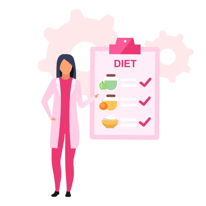 Baby weight control flat vector illustrations set