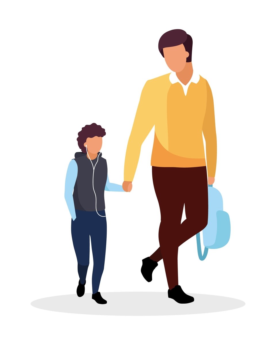 Back to school flat vector illustrations set