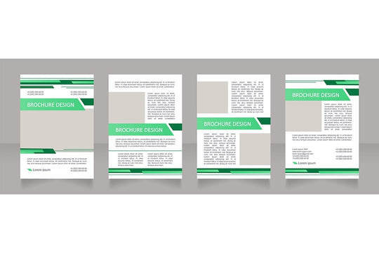 Banking services blank brochure design bundle