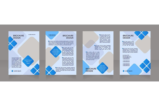 Banking services brochure design bundle