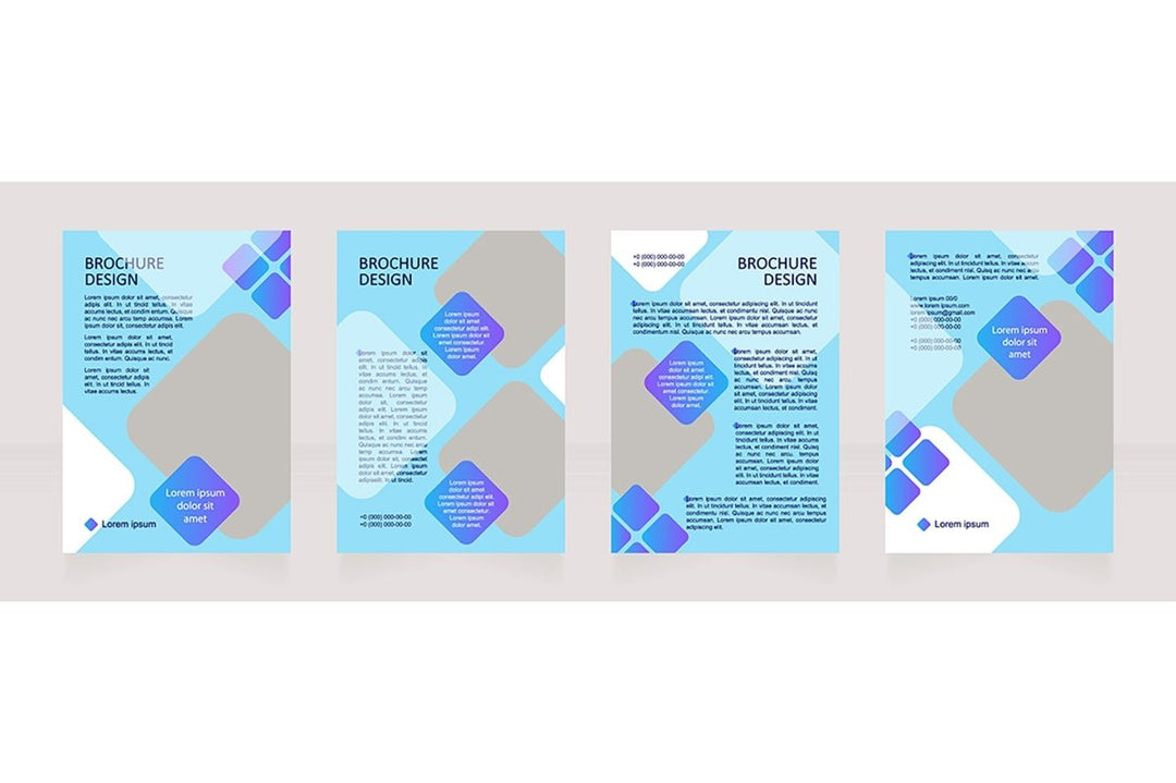 Banking services brochure design bundle