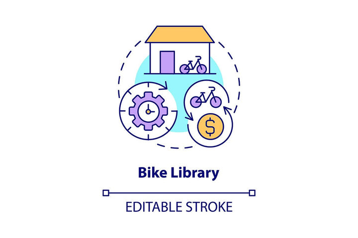 Bike and Scooter Sharing Icons Bundle