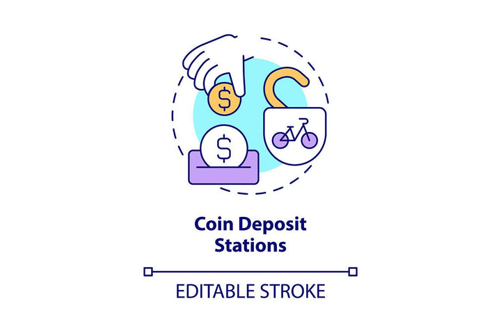 Bike and Scooter Sharing Icons Bundle