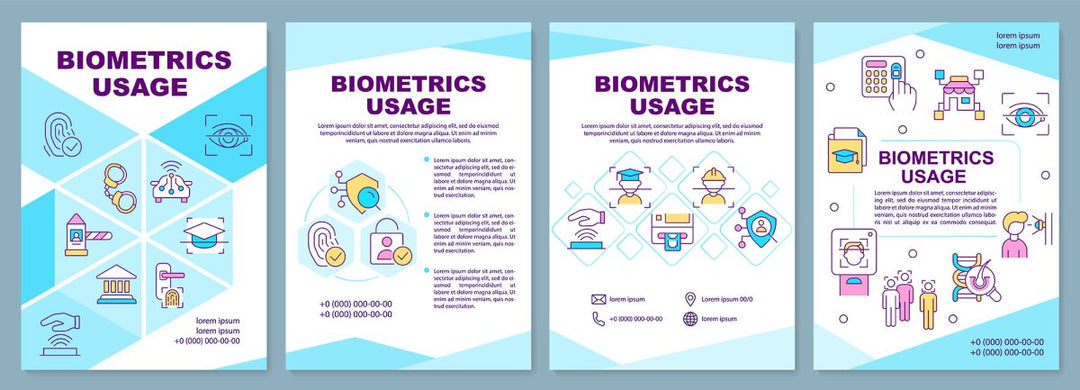 Biometrics brochure template set