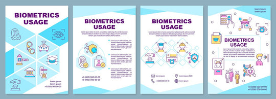 Biometrics brochure template set