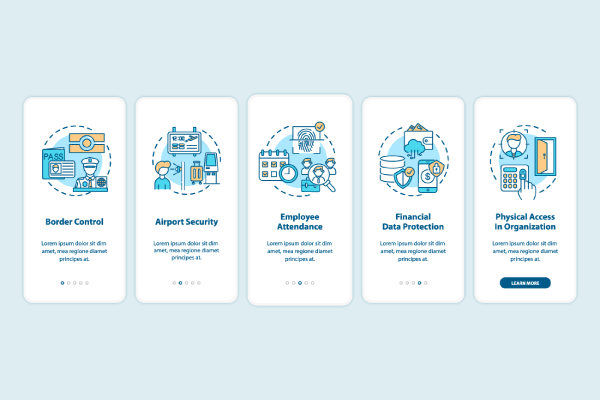 Biometrics Usage App Page Screen Bundle