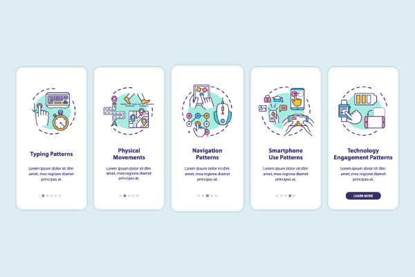 Biometrics Usage App Page Screen Bundle