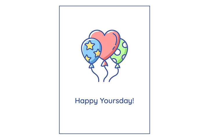 Birthday celebration greeting cards
