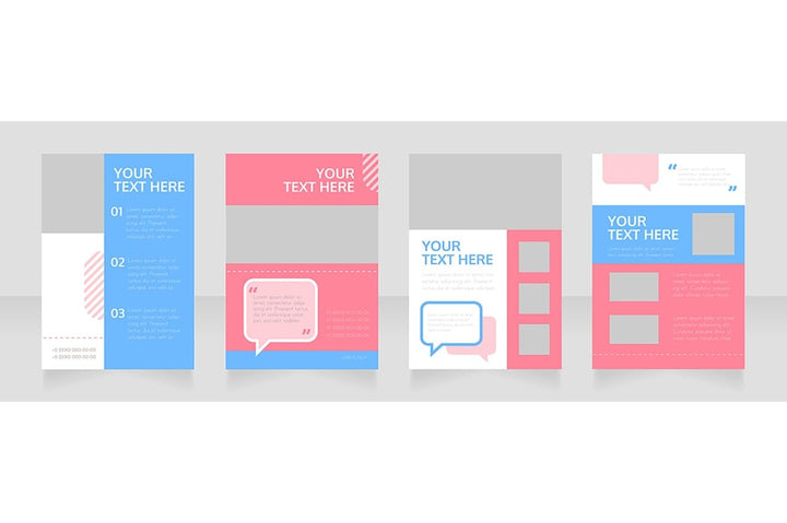 Blank brochure layout design bundle