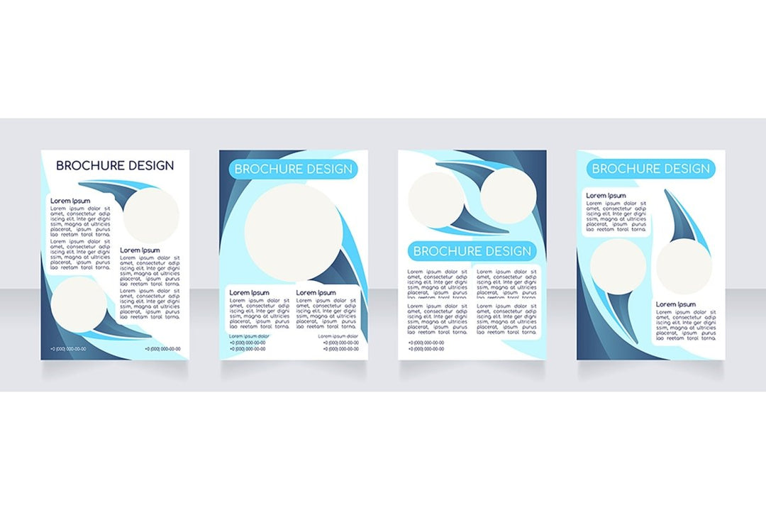 Blank brochure layout design bundle