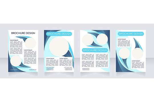 Blank brochure layout design bundle