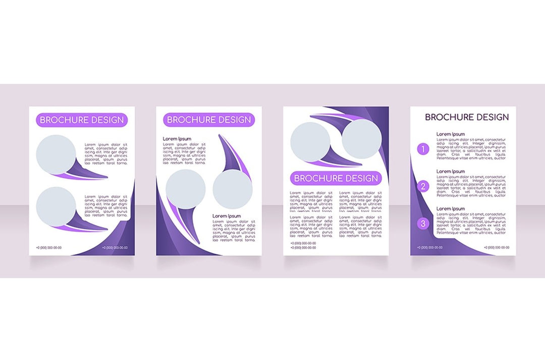 Blank brochure layout design bundle