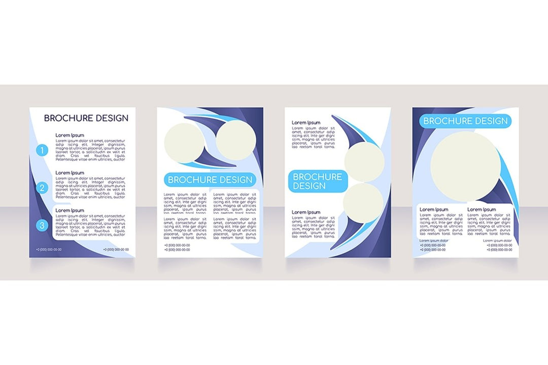 Blank brochure layout design bundle