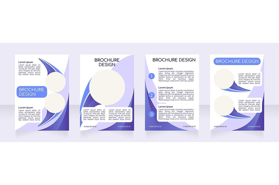 Blank brochure layout design bundle