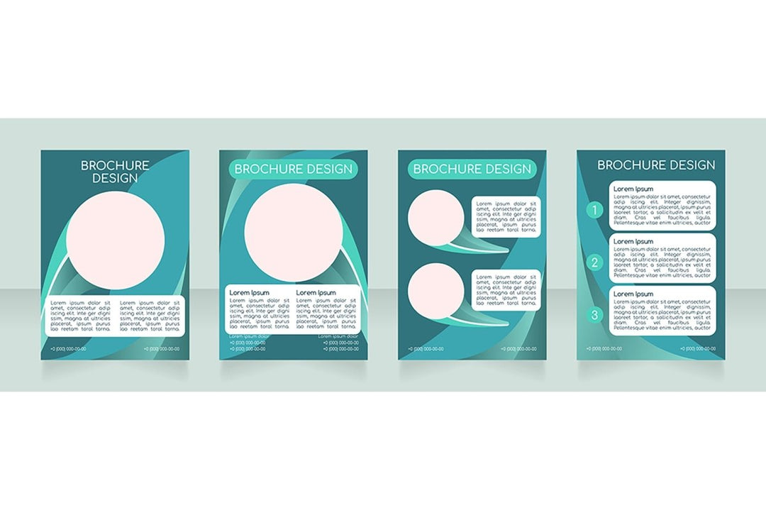 Blank brochure layout design bundle