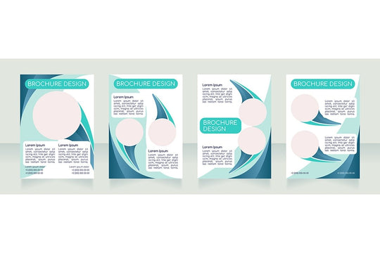 Blank brochure layout design bundle