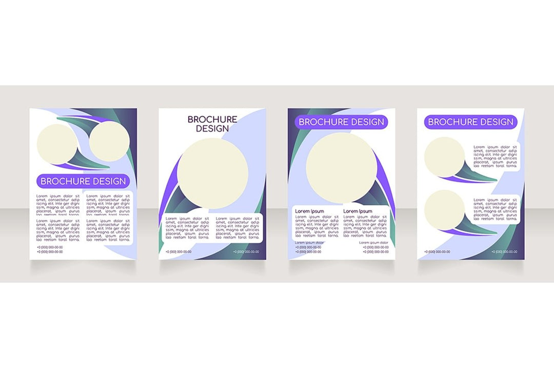 Blank brochure layout design bundle