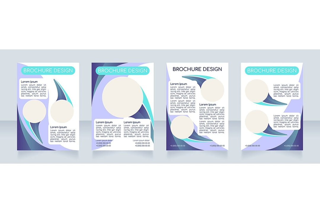 Blank brochure layout design bundle