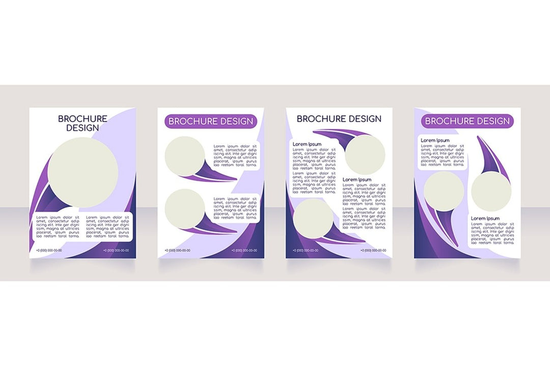 Blank brochure layout design bundle