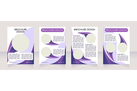 Blank brochure layout design bundle