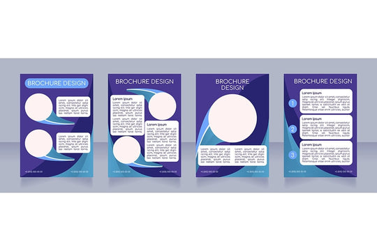 Blank brochure layout design bundle