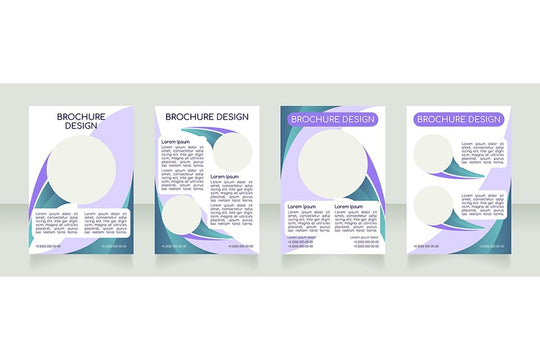 Blank brochure layout design bundle