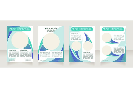 Blank brochure layout design bundle