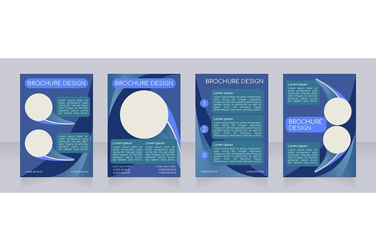 Blank brochure layout design bundle