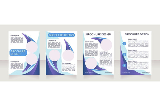 Blank brochure layout design bundle