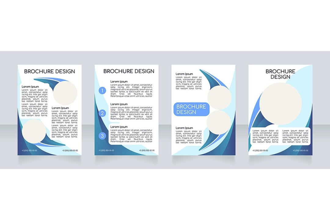 Blank brochure layout design bundle