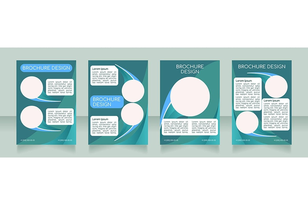 Blank brochure layout design bundle