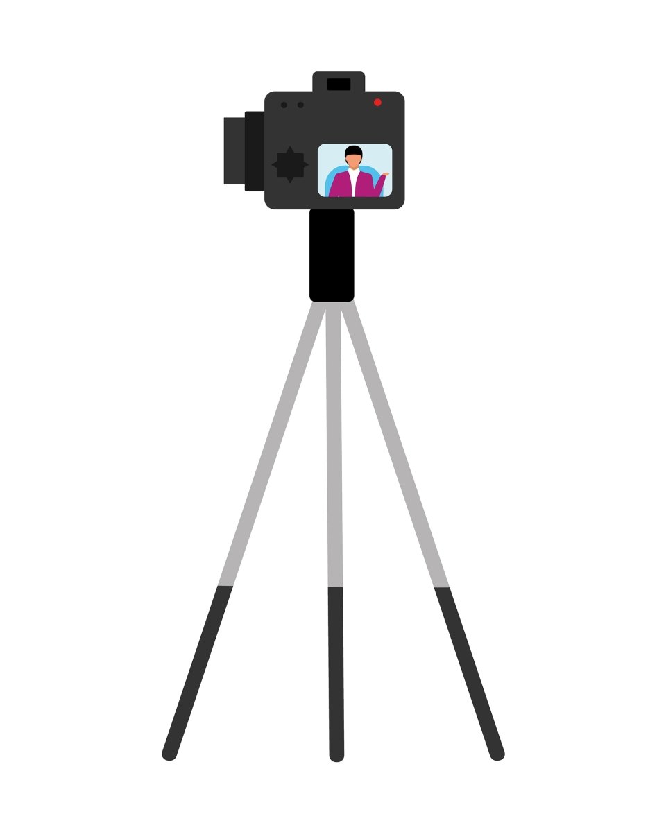 Bloggers flat vector illustrations set