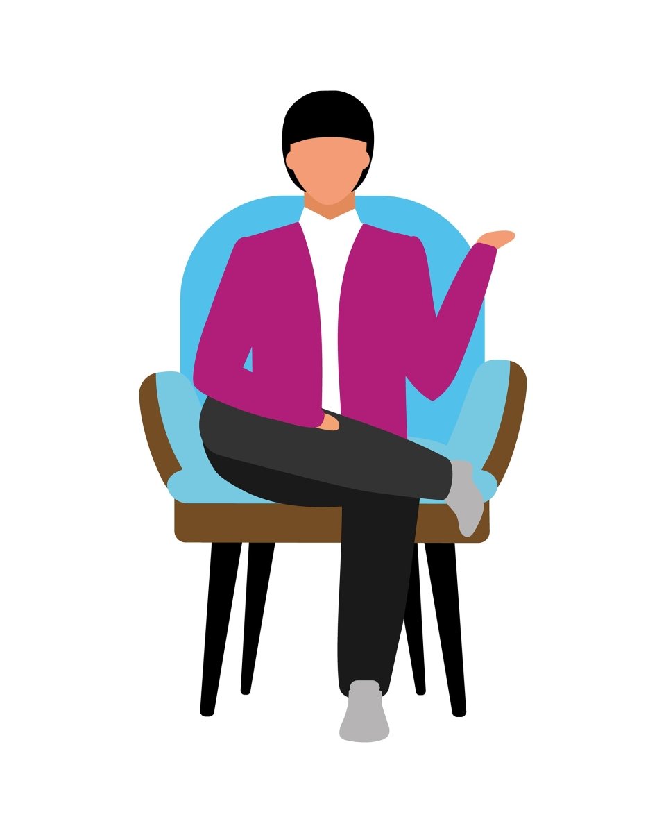 Bloggers flat vector illustrations set