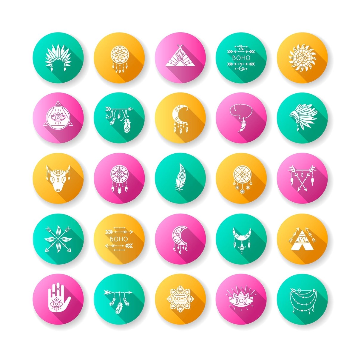 Boho icons bundle