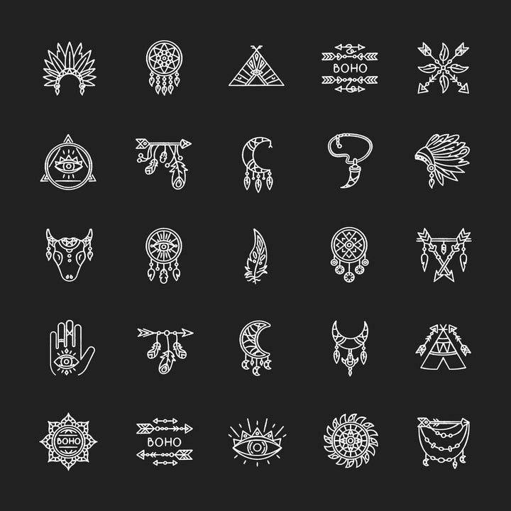 Boho icons bundle
