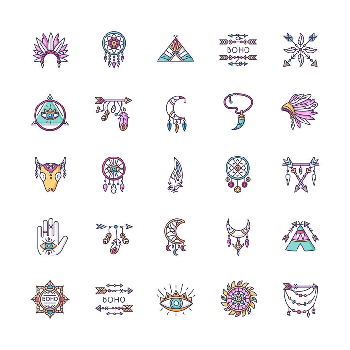Boho icons bundle