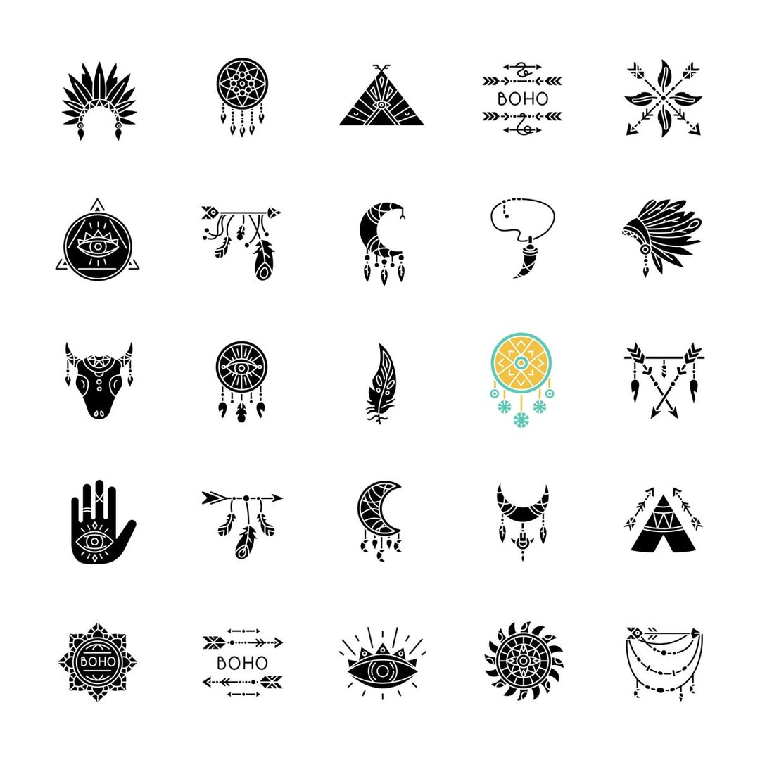 Boho icons bundle