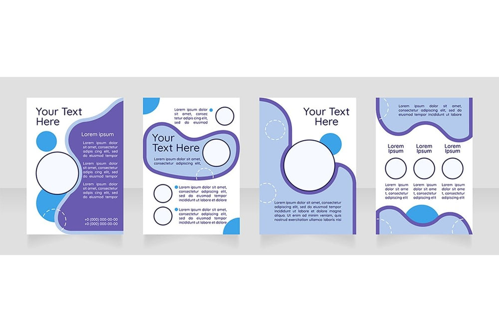 Brochure blank layout design bundle