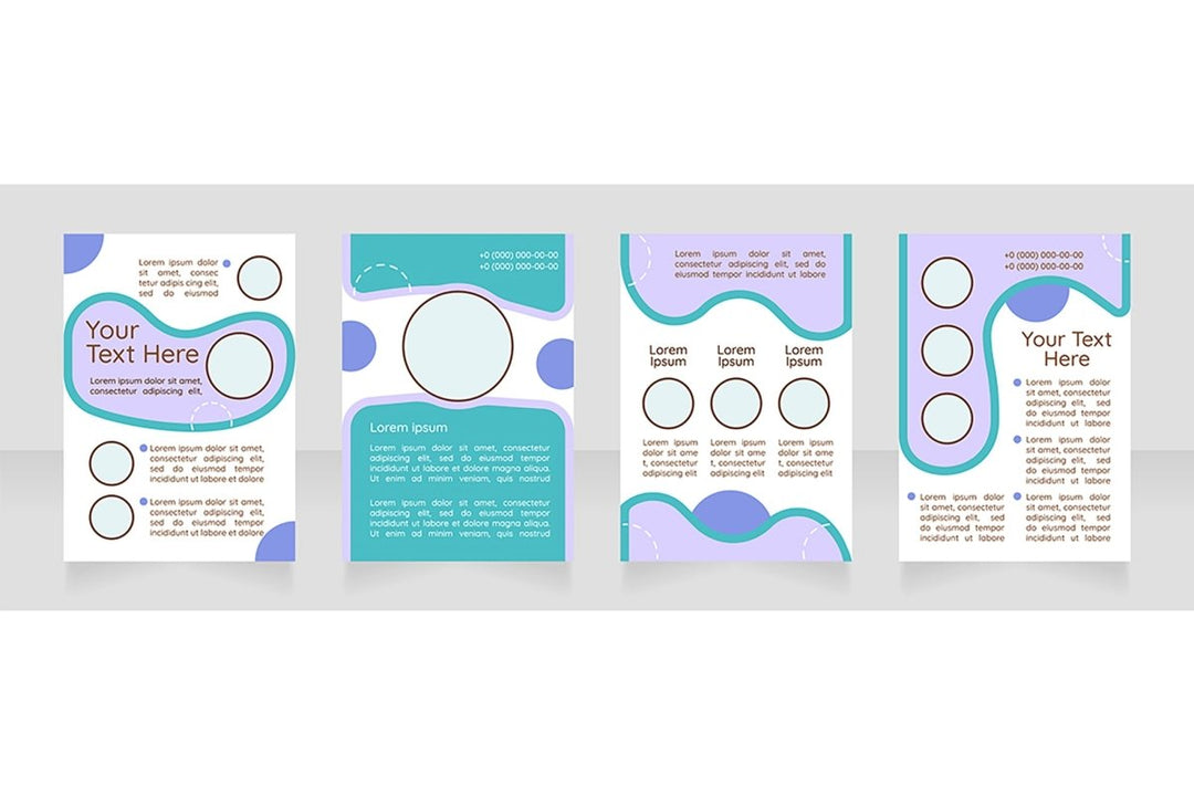 Brochure blank layout design bundle
