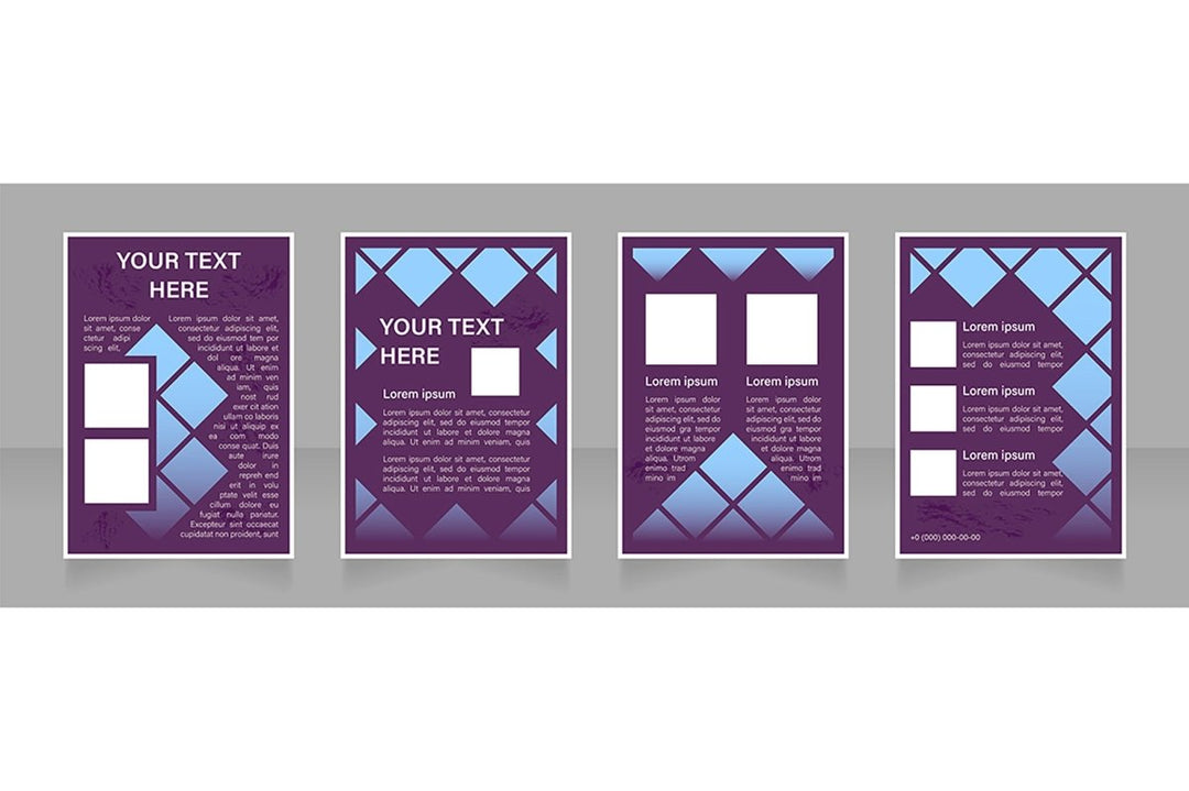 Brochure blank layout design template bundle