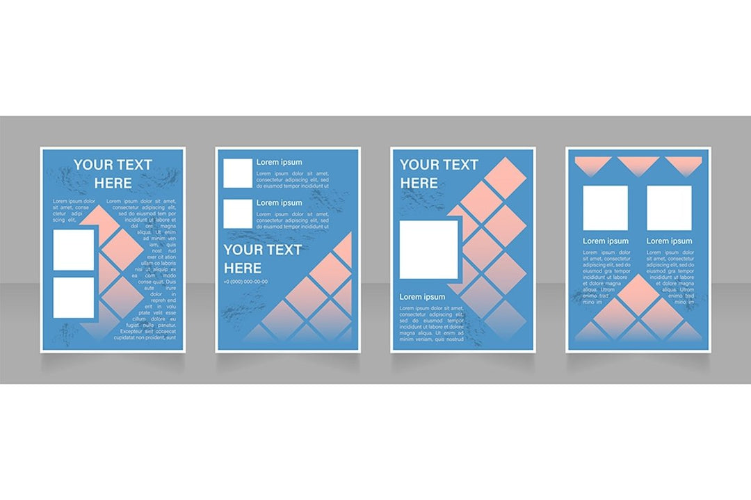 Brochure blank layout design template bundle