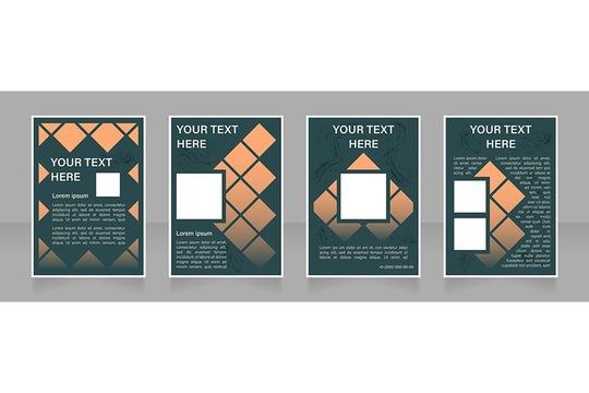 Brochure blank layout design template bundle