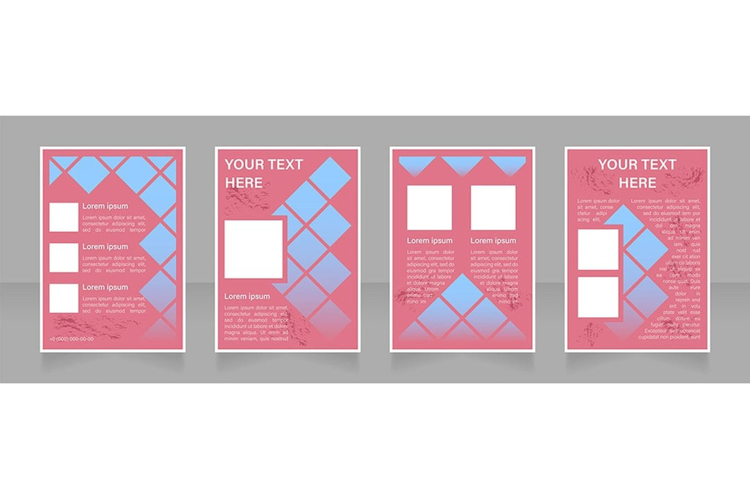 Brochure blank layout design template bundle