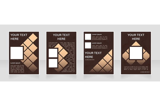 Brochure blank layout design template bundle